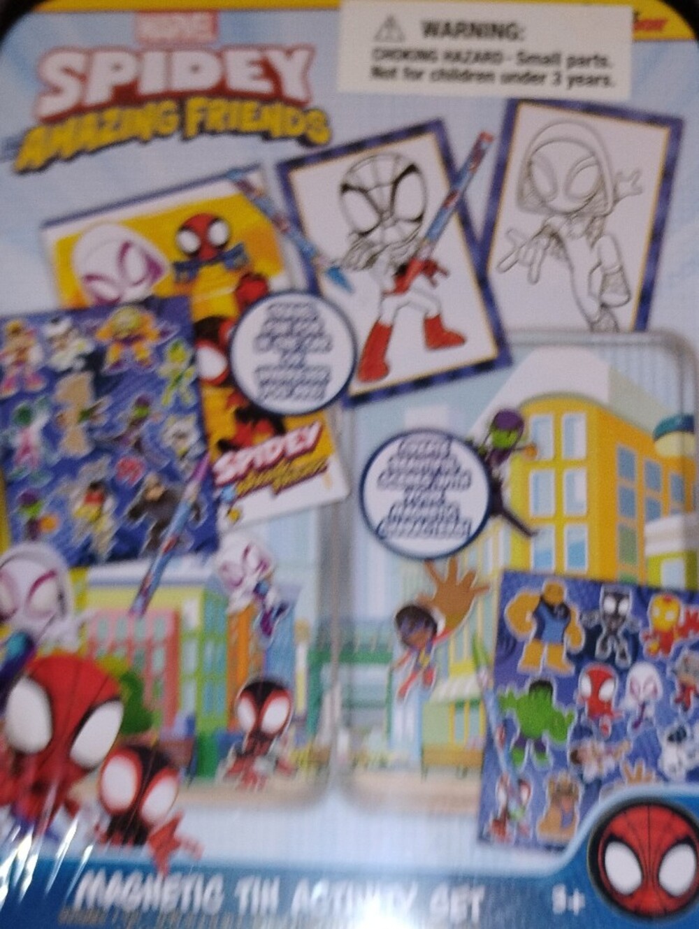 Marvel Spidey Amazing Friends Magnetic Activity Set - Red, Blue, Yellow